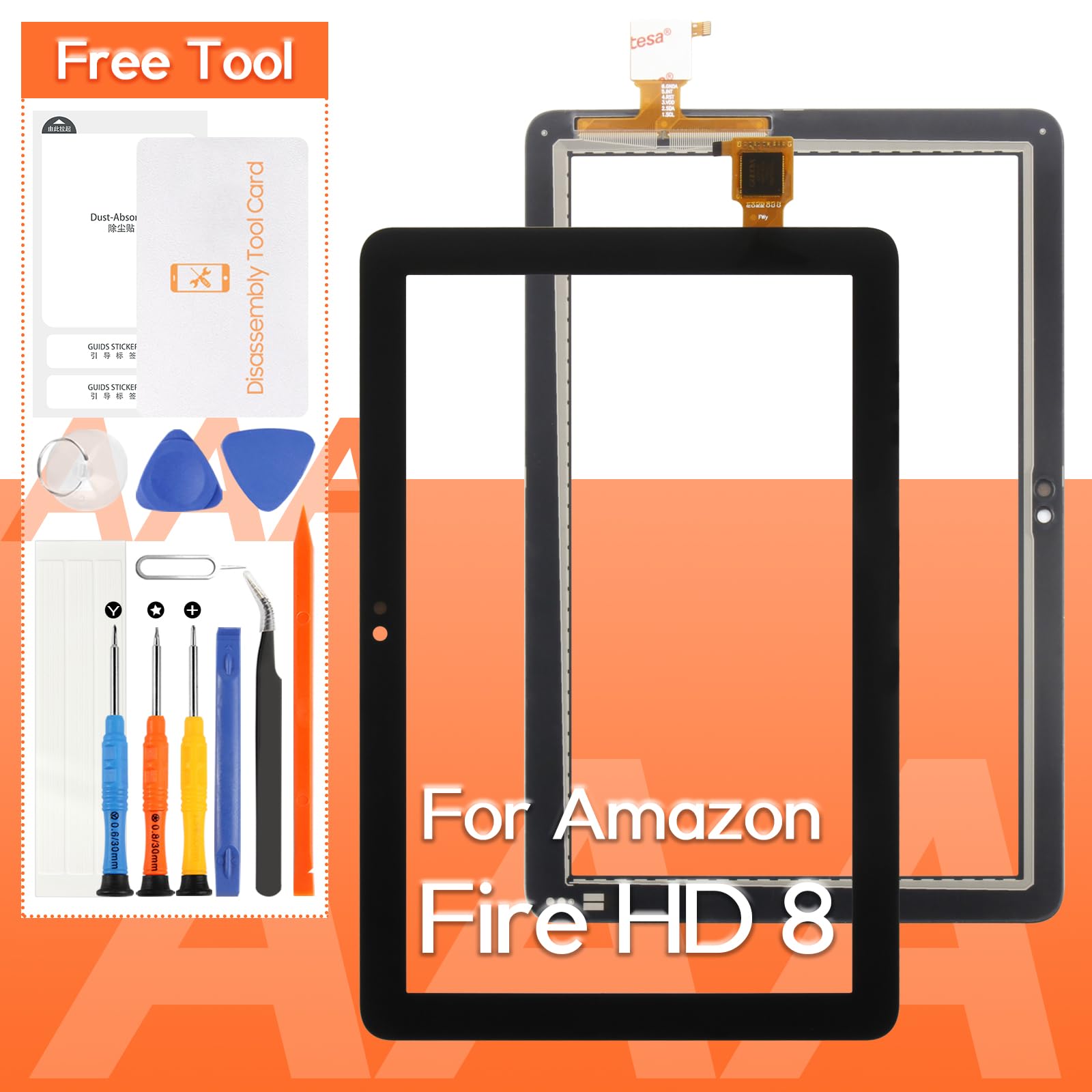 Amazon.com: Screen Replacement for Amazon Kindle Fire HD 8 /HD 8